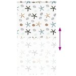 vidaXL Store enrouleur de douche avec cassette largeur du tissu 116 cm