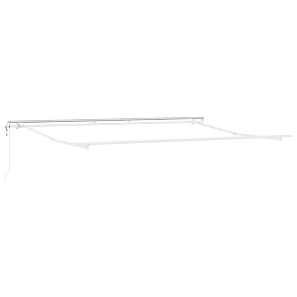 vidaXL Auvent Blanc 4 5 × 3 m Métal