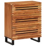 vidaXL Buffets 2 Pièces 60x34x75 cm bois d'acacia massif
