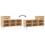 vidaXL Armoire à chaussures Chêne sonoma 102x36x60cm Bois d'ingénierie