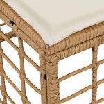 vidaXL Pouf de Jardin Naturel polyrotin