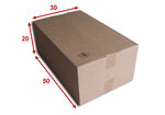 Lot de 500 boîtes carton (n°60) format 500x300x200 mm