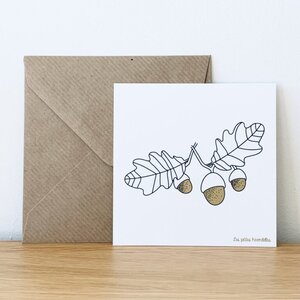 Carte - Feuilles de chêne