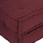 vidaXL Canapé modulaire 2 Pièces Marron 140 x 70 x 36 cm tissu