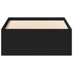 vidaXL Cadre de lit sans matelas noir 90x200 cm