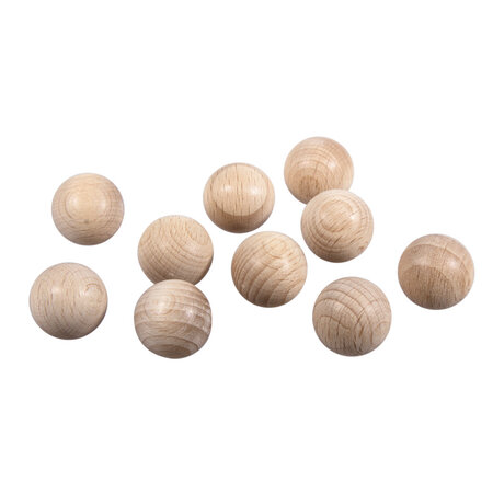 Boules en bois ø 18 mm - non percées - 10 pièces