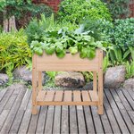 Esschert design jardinière surélevée bois clair s