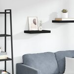 vidaXL Étagère murale flottante noir 40x23x3 8 cm MDF