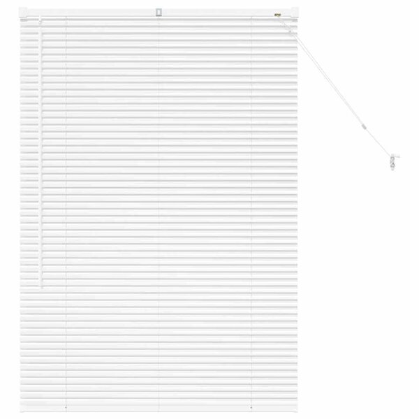 vidaXL Store de Fenêtre avec des rideaux Autre Blanc 80 x 130 cm Aluminium