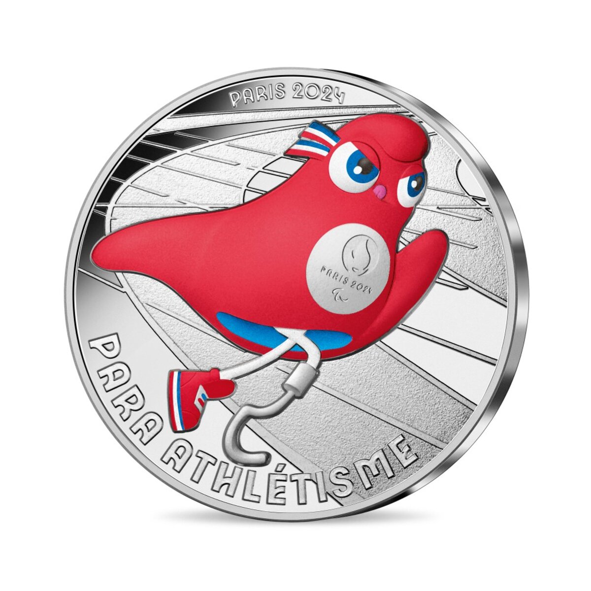 Réservez Dès Maintenant Vos Billets Pour Les Jeux Paralympiques Monnaie de 10€ en argent - Mascotte - Jeux Paralympiques 2024 para