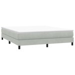 vidaXL Sommier à lattes de lit sans matelas 180x210 cm velours