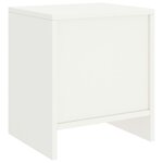 vidaXL Tables de chevet 2 Pièces Blanc 35x30x40 cm Bois de pin massif