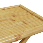 vidaXL Table de jardin pliable 110x55x75 cm bambou
