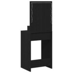 vidaXL Table de Toilette Chêne noir 50 x 41 x 135 cm Bois d'ingénierie