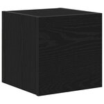 vidaXL Ensemble meuble TV 7 Pièces Chêne noir 100 x 30 x 30 cm