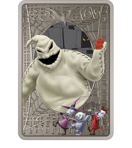 Pièce de monnaie 2 Dollars Niue 2021 1 once argent Antique – Le Cauchemar avant Noël (Oogie Boogie)
