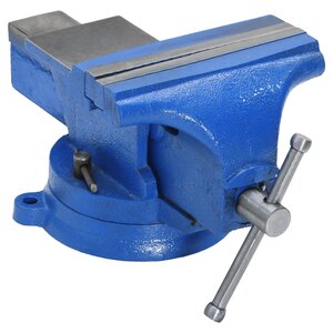 vidaXL Étau d'établi bleu 150 mm fonte
