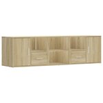 vidaXL Armoire d'angle chêne sonoma 160x40x45 cm bois d’ingénierie