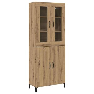 vidaXL Haut Armoire 2 Pièces Chêne artisanal Bois d'ingénierie