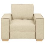 vidaXL Canapé-chaise Crème 100x78x84 cm Tissu