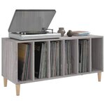 vidaXL Armoire à disques sonoma gris 100x38x48 cm bois d'ingénierie