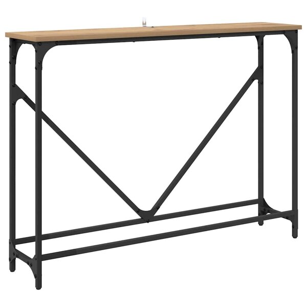 vidaXL Table console Chêne artisanal 102 x 23 x 75 cm