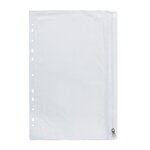 Sachet de 10 pochettes perforées à Zip PP 14/100ème. Format A4. Incolore OXFORD