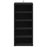 vidaXL Armoire à chaussures Noir 31 5x35x70 cm Aggloméré