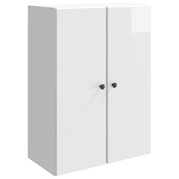 vidaXL Armoire Murale Blanc brillant 66 x 34 5 x 90 cm
