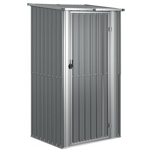 vidaXL Abri de jardin Gris 118 5x97x209 5 cm Acier galvanisé