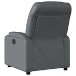 vidaXL Fauteuil de massage inclinable électrique gris similicuir