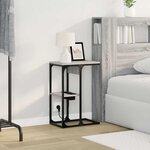 vidaXL Table de chevet Gris sonoma 41.5 x 26 x 60.5 cm