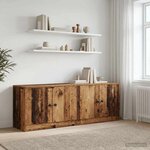 vidaXL Armoire de lit 2 Pièces Bois ancien 66 x 35 x 48 cm