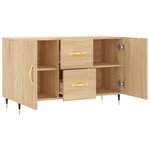 vidaXL Buffet chêne sonoma 100x36x60 cm bois d'ingénierie