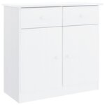 vidaXL Buffet ALTA blanc 77x35x165 cm bois massif de pin