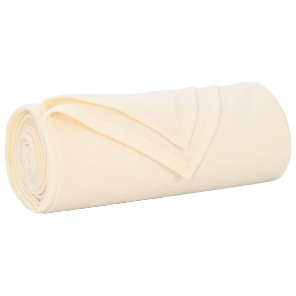 vidaXL plaid Crème 210 x 140 cm 0.41 kg Polaire