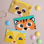 Carte carnaval masque tigre team kids - draeger paris