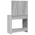 vidaXL Coiffeuse Sonoma gris 78.5 x 41 x 135 cm Bois d'ingénierie