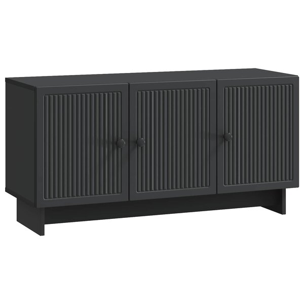 vidaXL Meuble TV 99 x 34 5 x 50 cm Noir Bois d'ingénierie