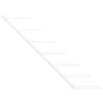 vidaXL Casier à vin mural pour 7 bouteilles Blanc Fer