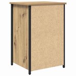 vidaXL Cabinet de chevet avec tiroir 2 Pièces Marron 40 x 36 x 60 cm