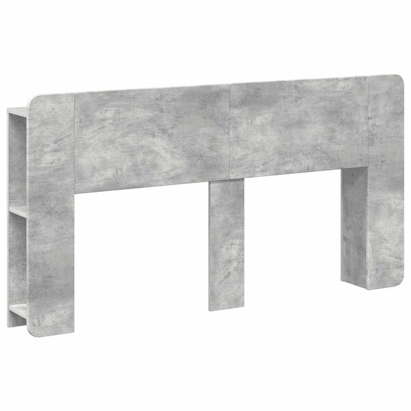 vidaXL Cabinet de Tête de Lit Gris béton Bois d'ingénierie