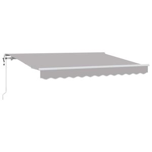 vidaXL Auvent Rétractable Gris clair 350 x 200 cm