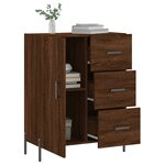 vidaXL Buffet chêne marron 69 5x34x90 cm bois d'ingénierie