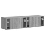 vidaXL Meuble TV mural 2 Pièces Gris Sonoma 60 x 31 x 29.5 cm