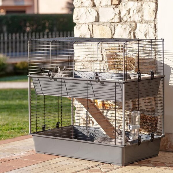 Ferplast Clapier Rabbit 100 Double 95x57x93,5 cm Gris