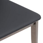 vidaXL Chaises à manger coussins 2 Pièces marron bois massif caoutchouc