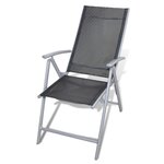 Vidaxl chaises de jardin pliables 4 pcs aluminium