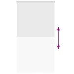 vidaXL Store enrouleur de douche avec cassette largeur du tissu 126 cm