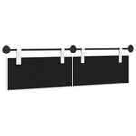 vidaXL Tête de lit suspendue Blanc Tissu